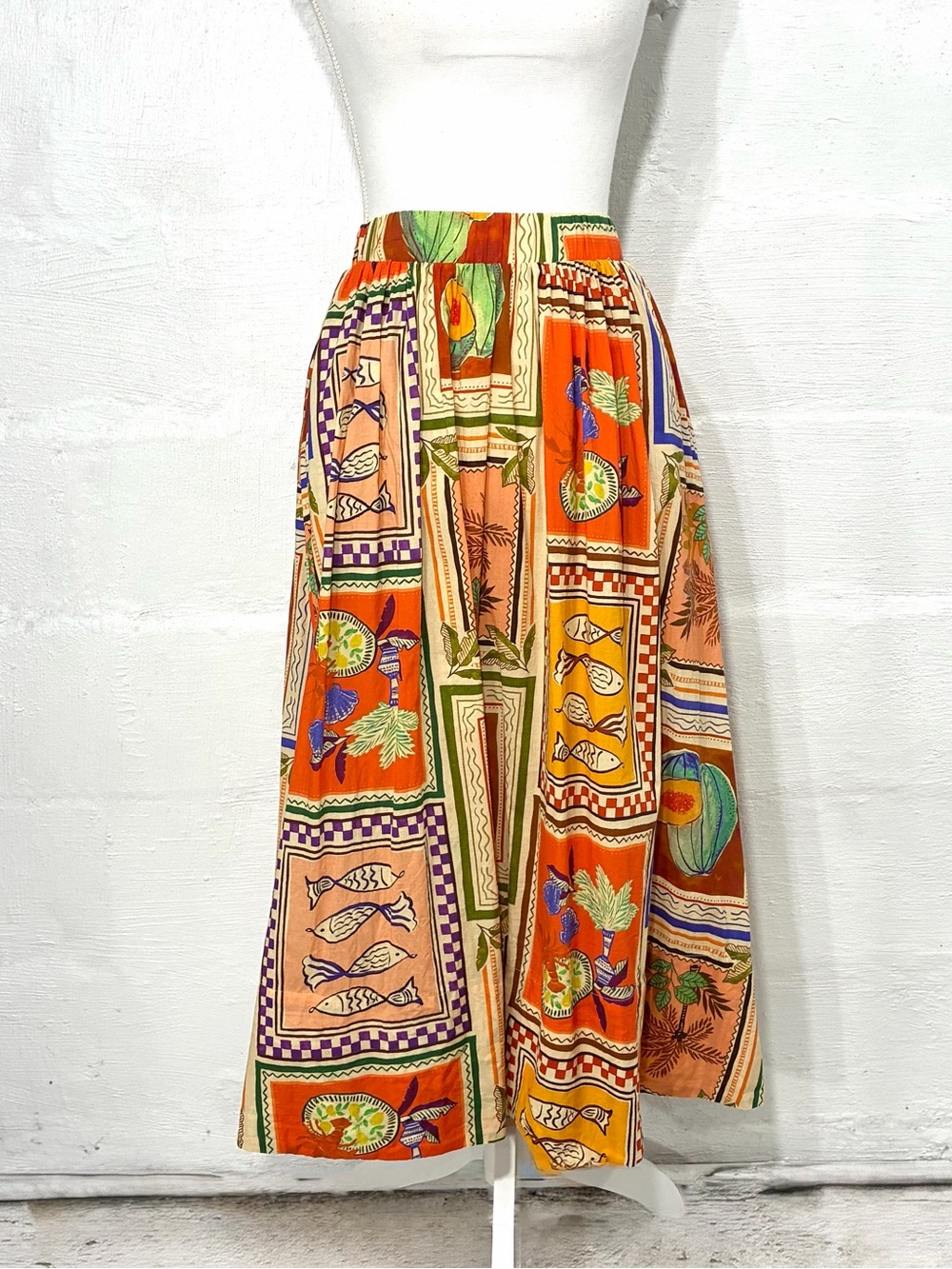 PHILOSOPHY VINTAGE INSPIRED MIDI SKIRT